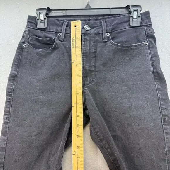 Good American Jeans Women's 4/27 Black Good Legs Skinny Preppy Normcore - Picture 10 of 12